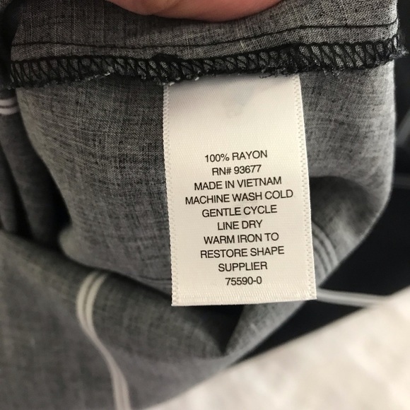 A.N.A.  A New Approach Black and White Shirt Dress - Picture 5 of 15